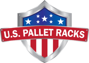 The logo of US Pallet Racks, a warehouse racking supplier located in Houston Texas