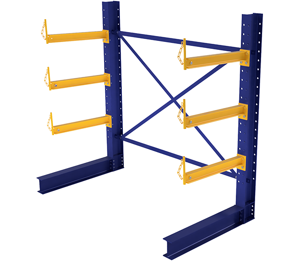 structural cantilever racking components available at US Pallet Racks in Houston Texas