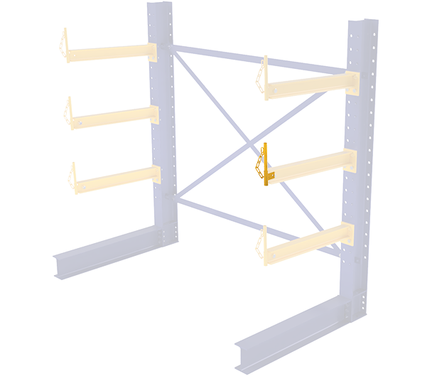 structural cantilever racking pipe stops available at US Pallet Racks in Houston Texas