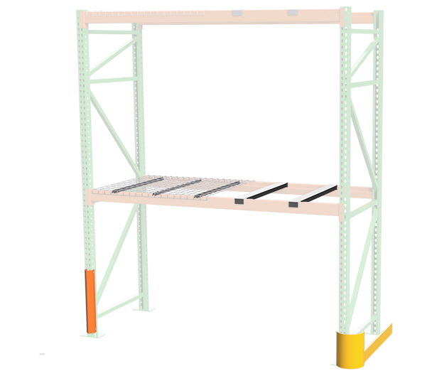 Pallet racking accessories used in warehouse facilities