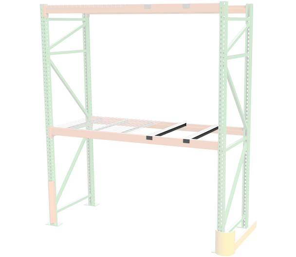 Pallet racking pallet supports sold by US Pallet Racks in Houston Texas