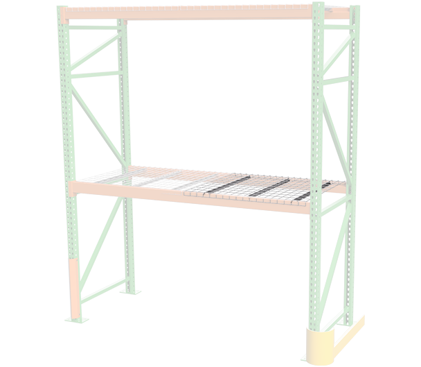 pallet rack wire decking used for safely storing pallets in warehouse racking systems