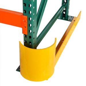 pallet rack accessories called end of aisle guards sold by US Pallet Racks in Houston Texas