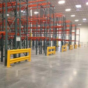 pallet rack accessories called guard rails sold by US Pallet Racks in Houston Texas